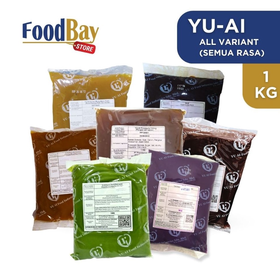 

ShareNow YUAI Paste Pasta Filling Mung Bean 1Kg ALL VARIANT