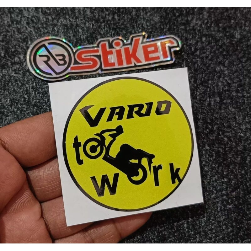 Stiker cutting Vario To Work stiker motor vario