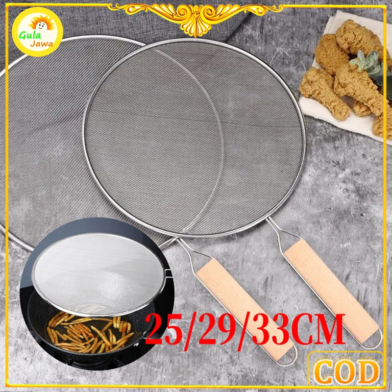 Oil Splatter Screen Cover Tutupan Pelindung Anti Percikan Minyak Splatter Screen Masak Tutup Panci A
