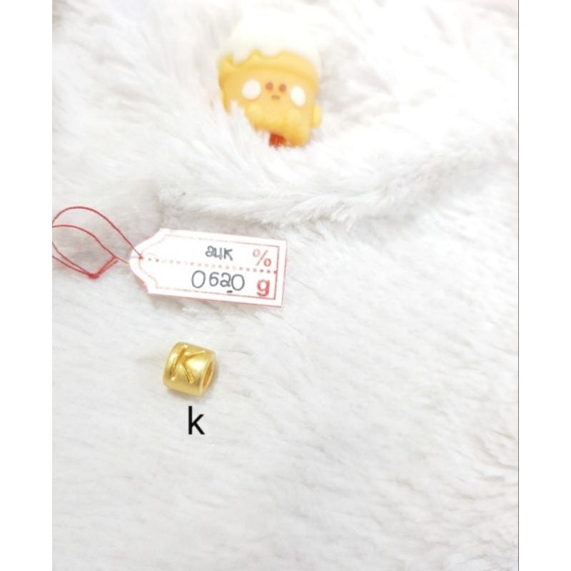 Gelang emas 24k huruf K