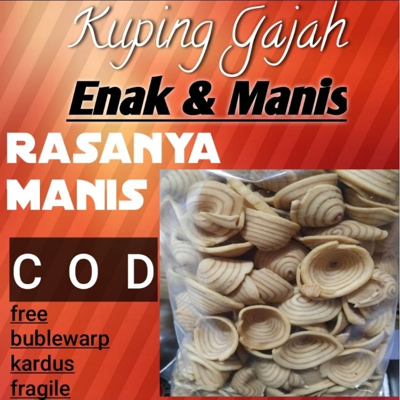 

aneka snack/camilan/kuping gajah manis/500gr