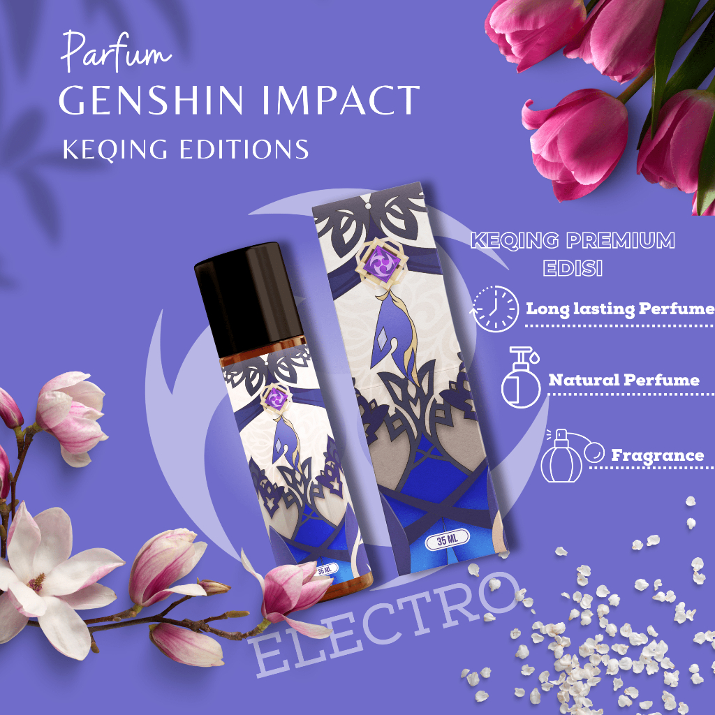 Parfum Anime Luceat Murah 35ml Genshin Impact Keqing Edition Parfum Pria Original Tahan Lama Genshin