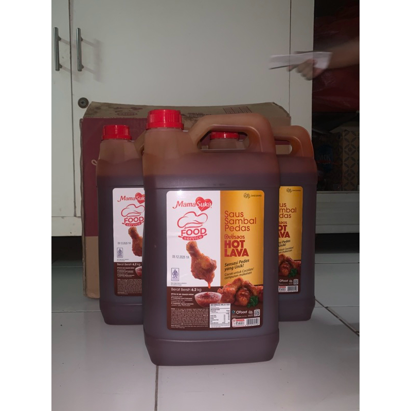 

Saus Sambal Pedas Delisaos Hot lava 6,2kg