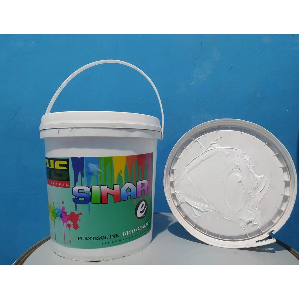 

ART L4X3 plastisol economis warna putih sinar harapan sablon kemasan 5kg