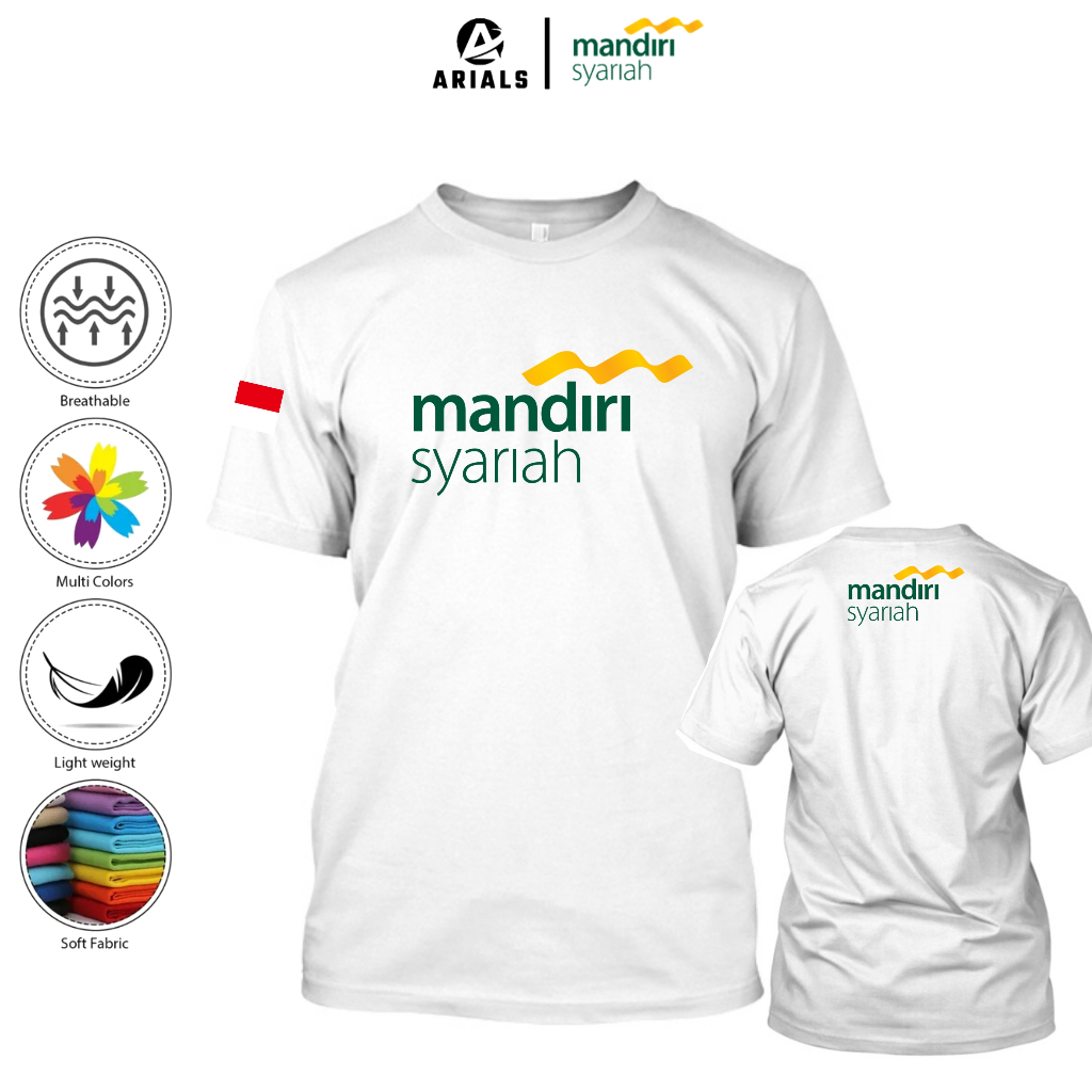 Arials Kaos Baju BANK MANDIRI SYARIAH BUMN