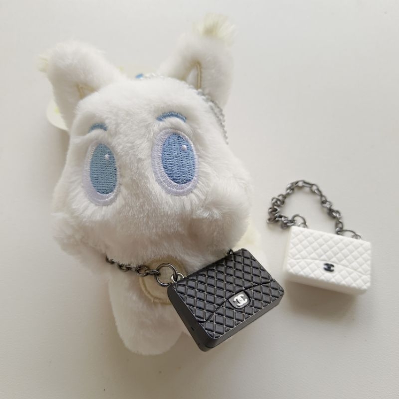 Chanel bag tas mini untuk boneka doll black white