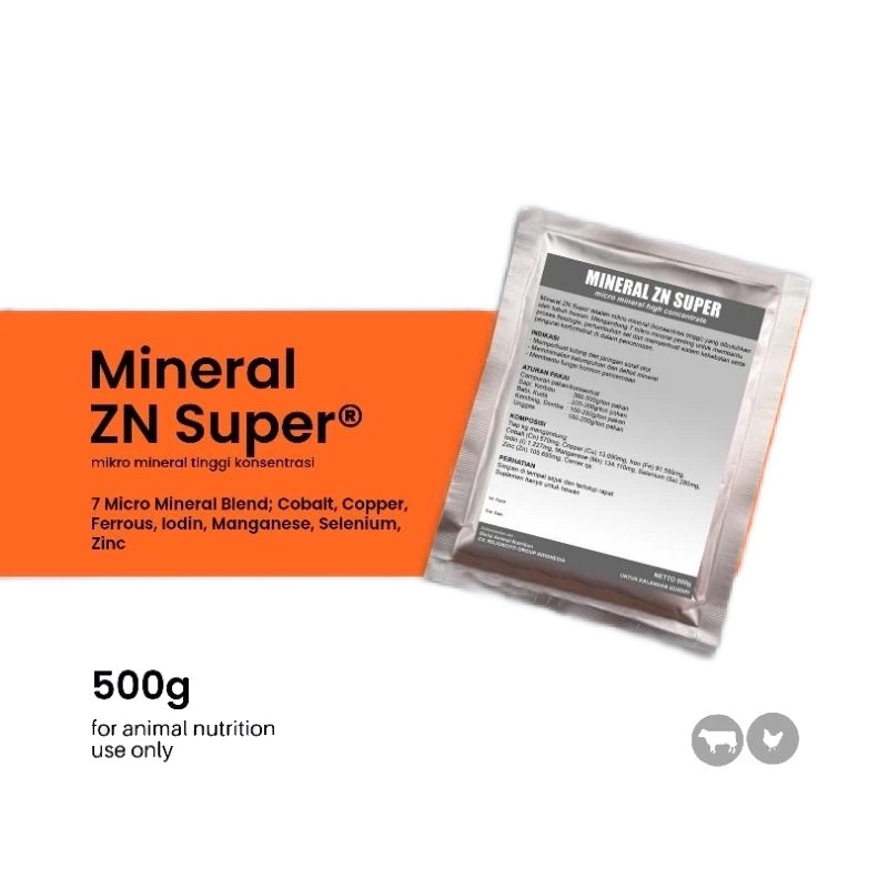 Mineral ZN Super Micro Mineral Hitam Konsentrasi Tinggi Hewan