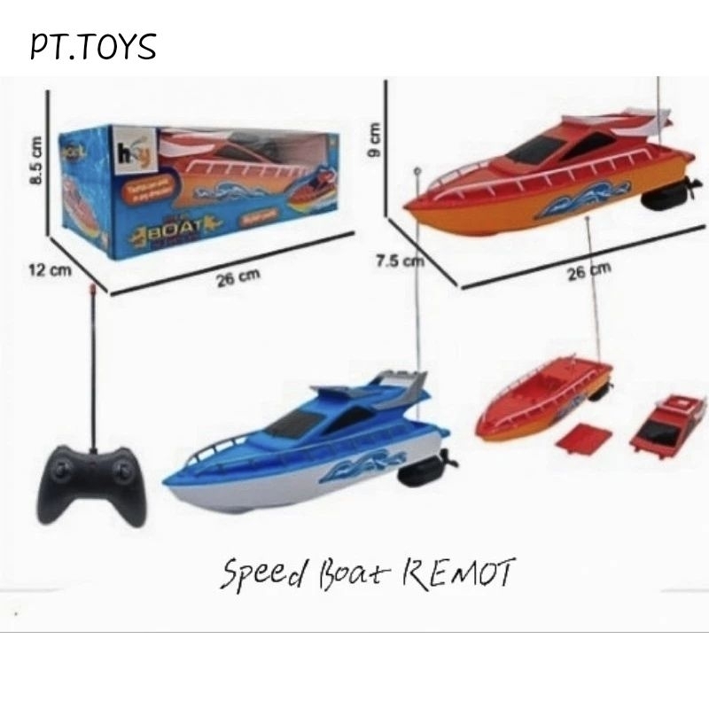 𝙋𝙏 𝙏𝙊𝙔𝙎 - Speed BOAT Remote / RC SPEED BOAT
