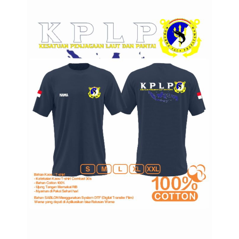 kaos kplp lengan pendek/coast guard