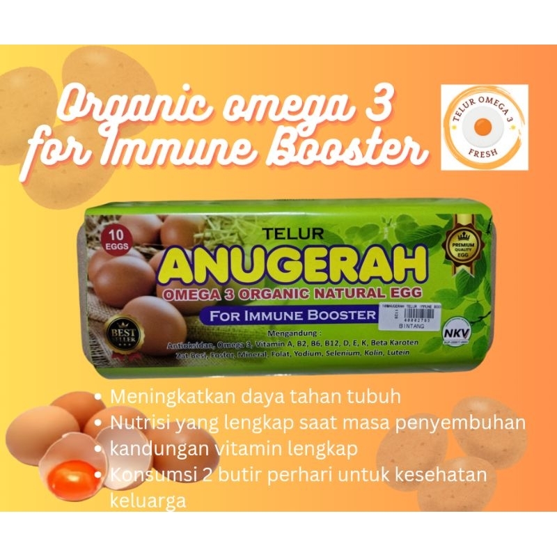 

telur omega organic for immune booster