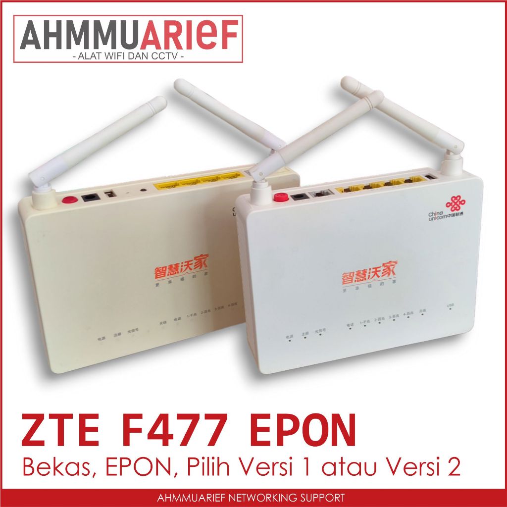 ONT EPON ONU ZTE ZXHN F477 ACCESS POINT WIRELESS WIFI BUKAN F450 F660 F460 F609 GPON ATAU XPON