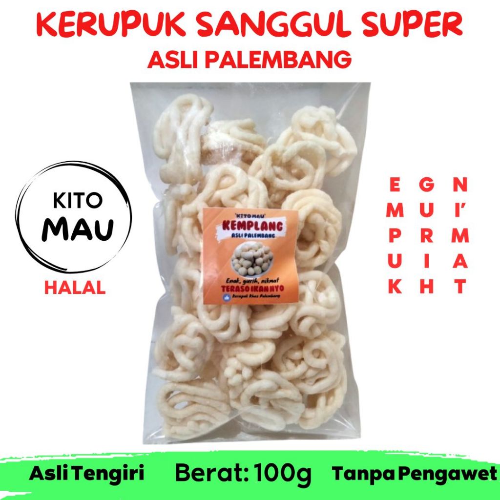 

KERUPUK SANGGUL (KERITING) SUPER 100.G ASLI IKAN TENGIRI