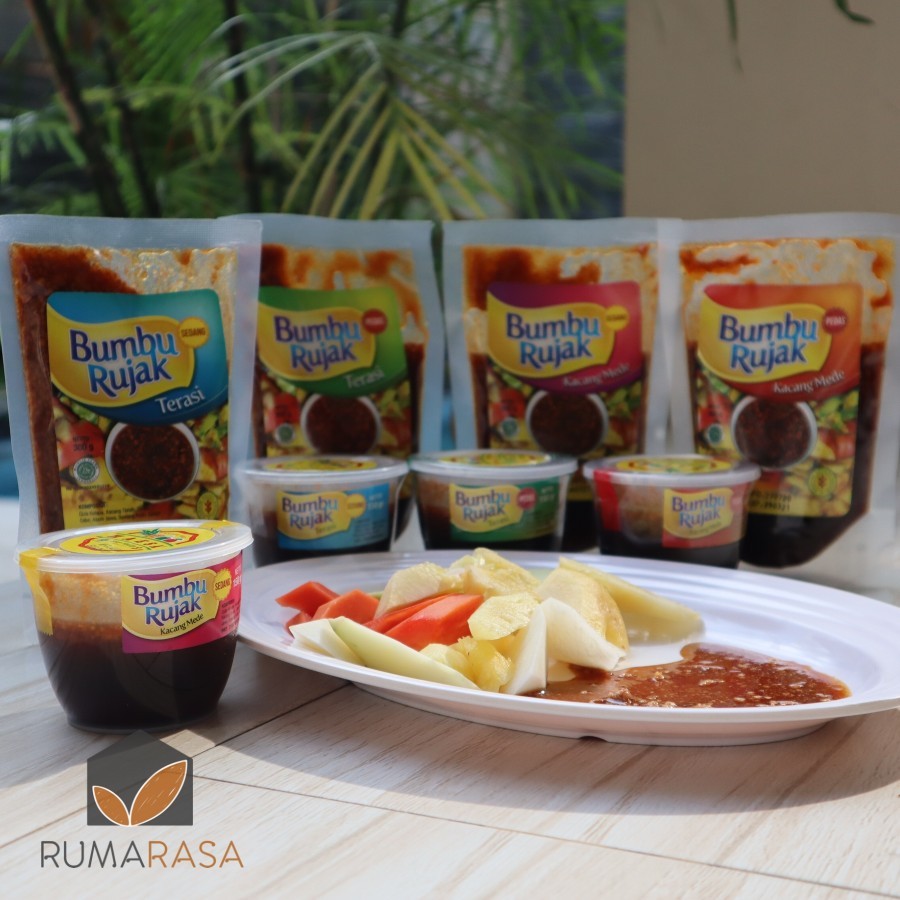 

Bumbu Rujak Kacang Mede / Sambal Rujak Gula Merah Pouch 300 gram VIRAAAL