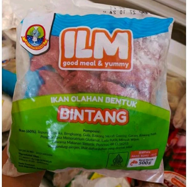 

ilm bintang 500gr/ikan olahan bentuk bintang ilm