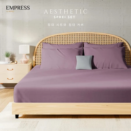 Sprei Set Katun Premium Polos Warna Simple Aesthetic | UK 90x200 100x200 120x200 160x200 180x200 200
