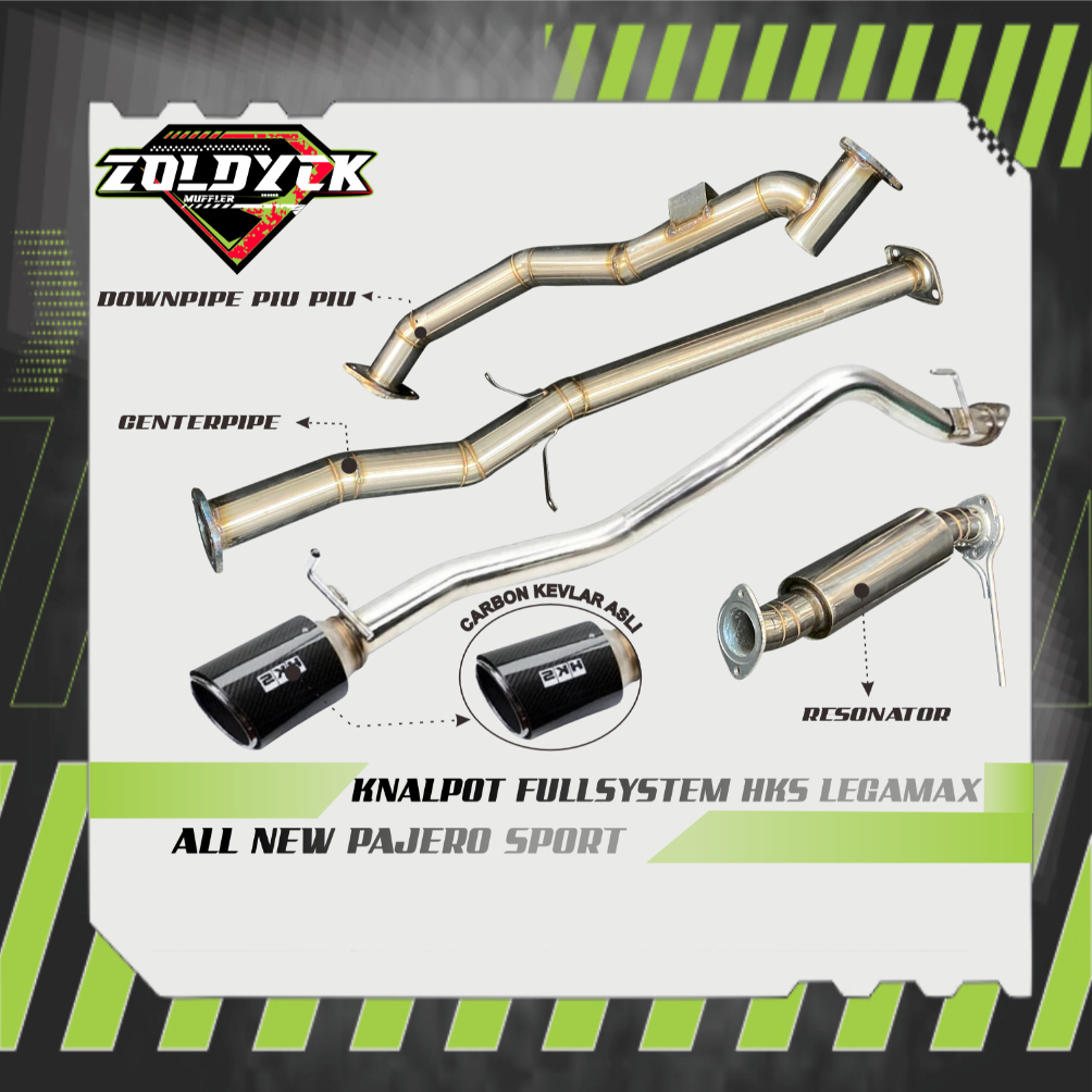 KNALPOT FULLSYSTEM HKS LEGAMAX ALL NEW PAJERO-PAJERO DAKAR-PAJERO EXCEED SPORT High Quality
