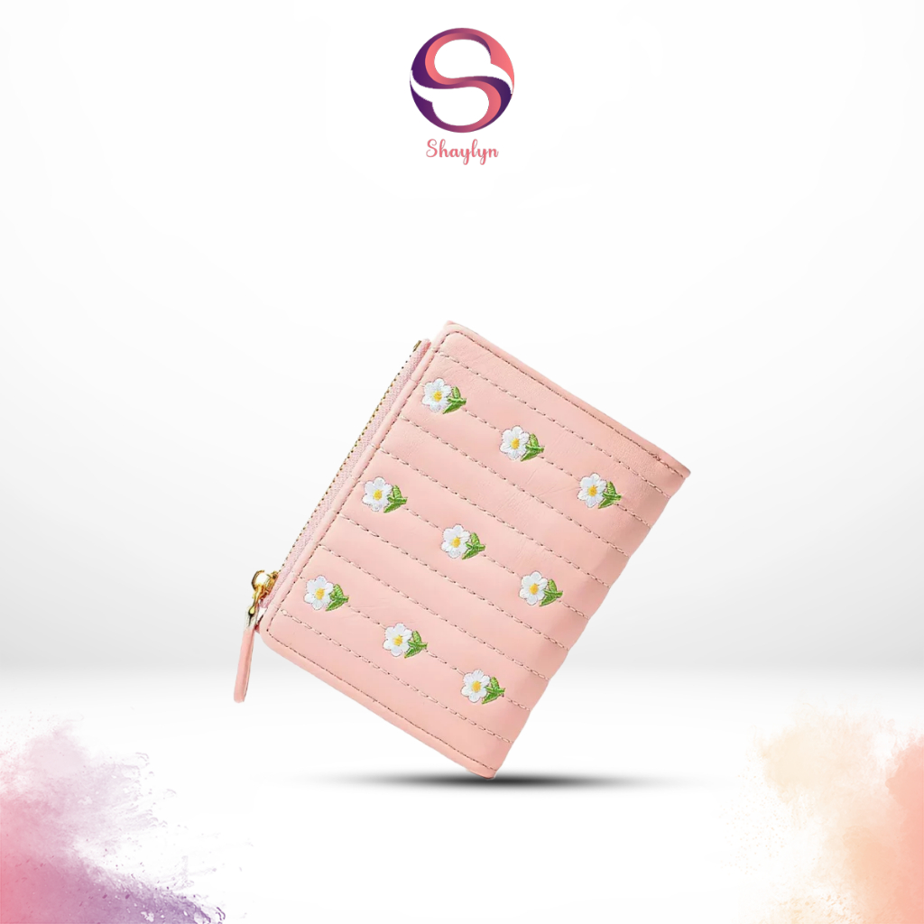 Dompet Lipat Wanita Motif Bunga Dompet Mini Keren Motif CantikTerbaru - BY010