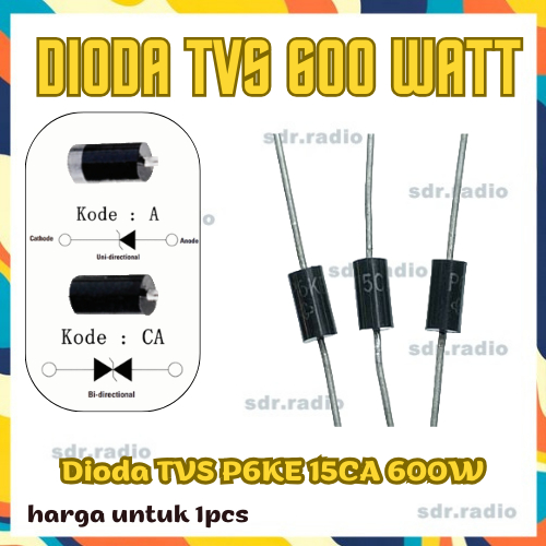 Dioda TVS P6KE 15CA 600W Dioda TVS P6KE 15CA 600W