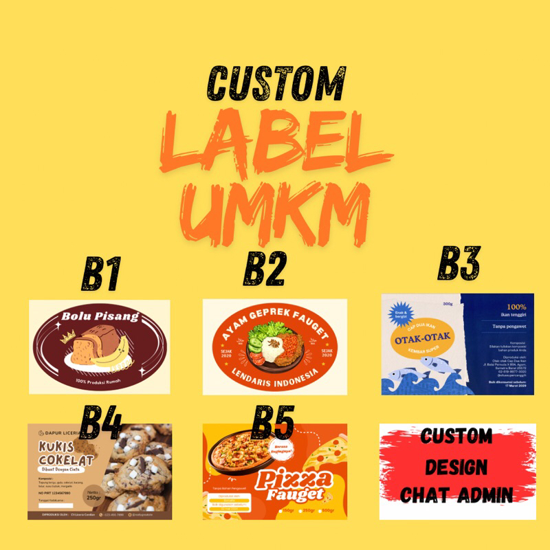 

Stiker Label UMKM Custom