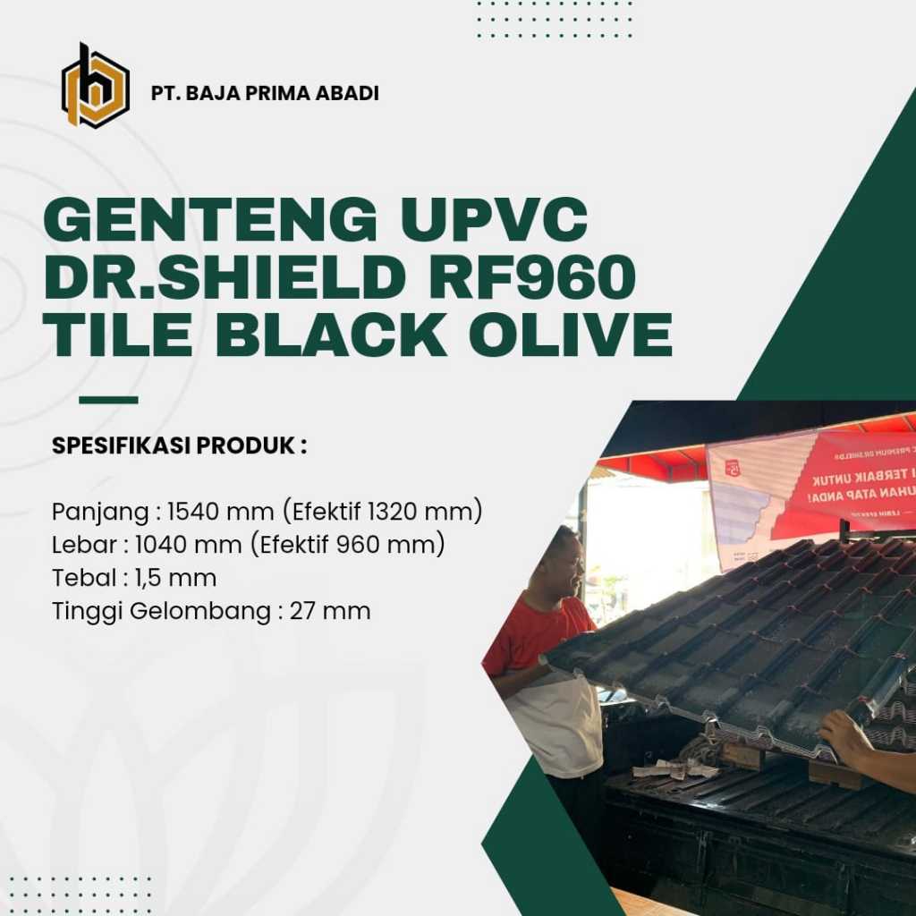 GENTENG UPVC DR. SHIELD RF960