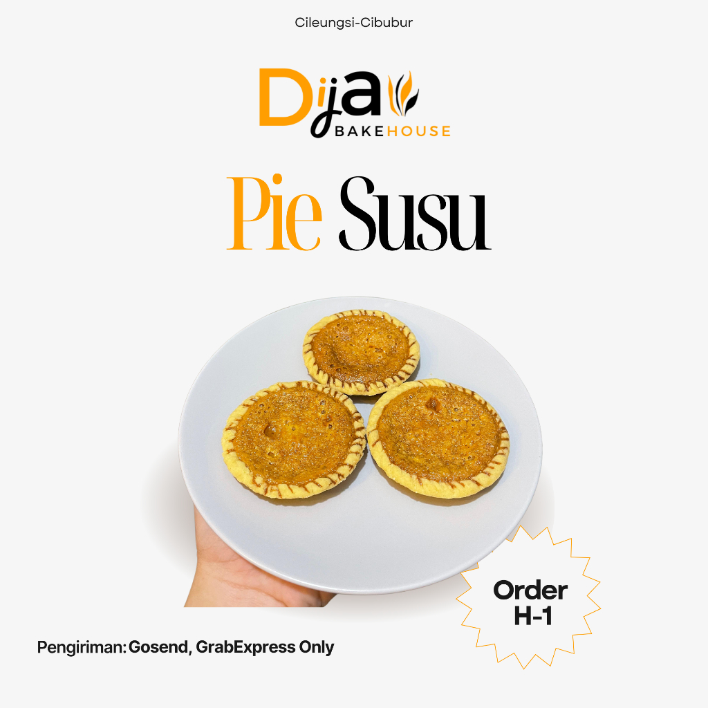 

Pie Susu Homemade [10 pcs]