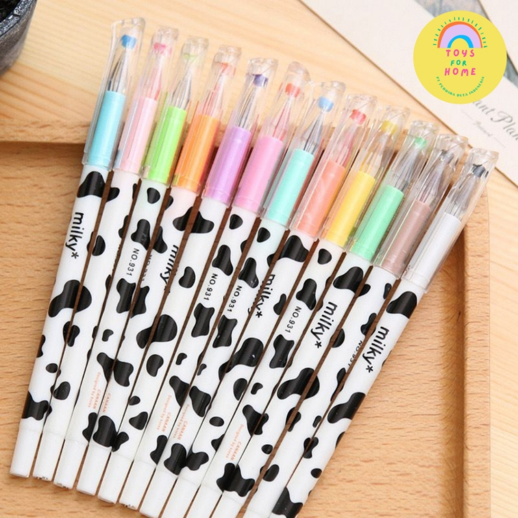 

Pulpen Milky Tinta Berwarna-warni TOYSFORHOME