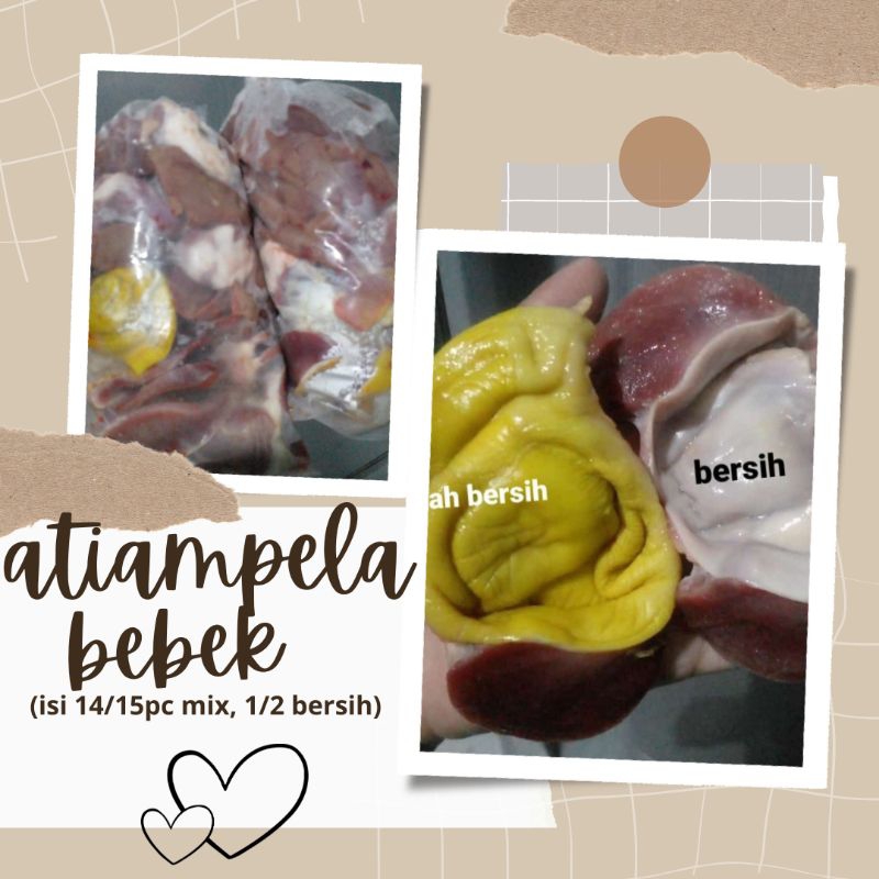 

atiampela bebek setengah bersih