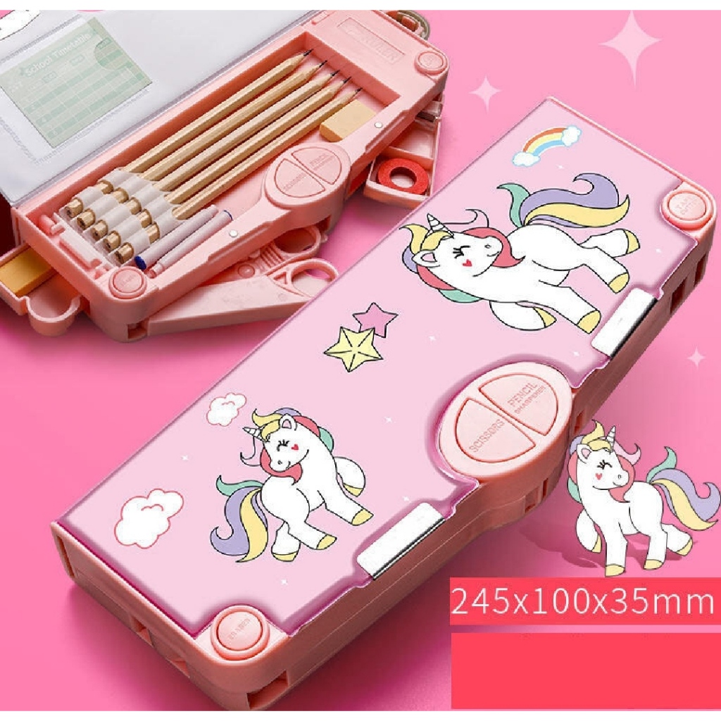 

Tempat pensil pink unicorn