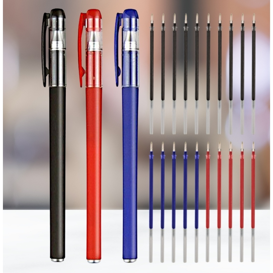 

Paket 3 pulpen dan refill 20 pcs