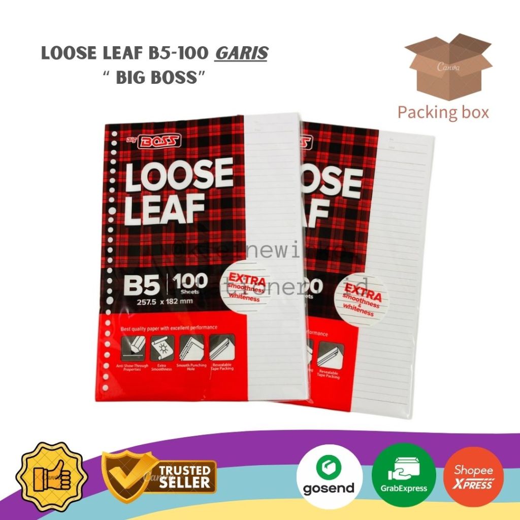 

Loose Leaf BIG BOSS B5 100 lembar GARIS