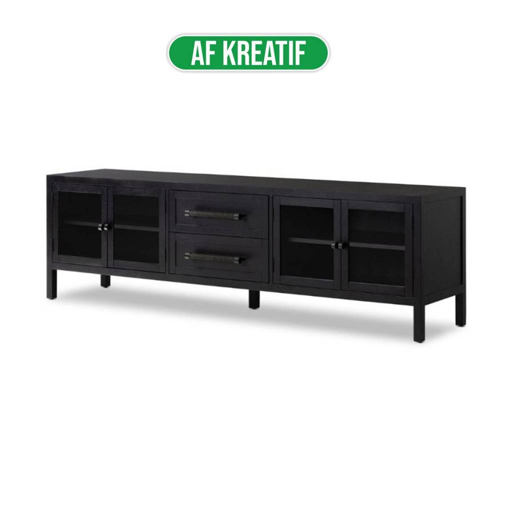 Buffet Minimalis Jati Hitam Meja Bufet Tv Minimalis