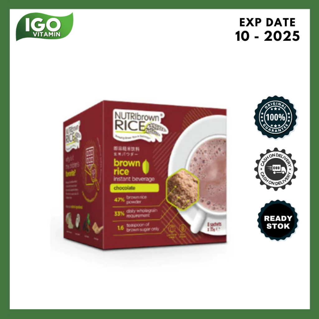 

Nutribrownrice Chocolate 35G X 8 Sachet