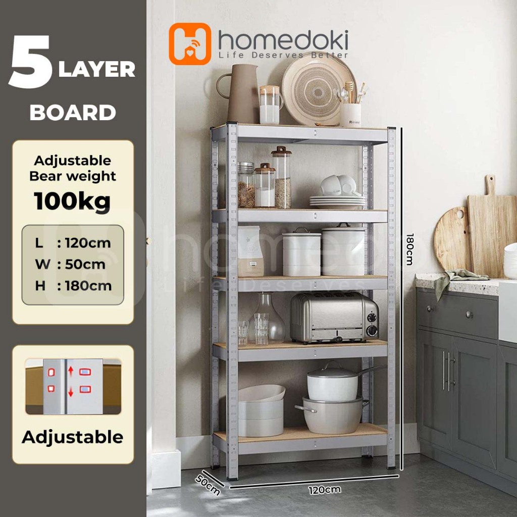 Homedoki Rak Besi/Rak Susun/Rak Besi Siku/Rak Besi Susun/Rak Besi Serbaguna