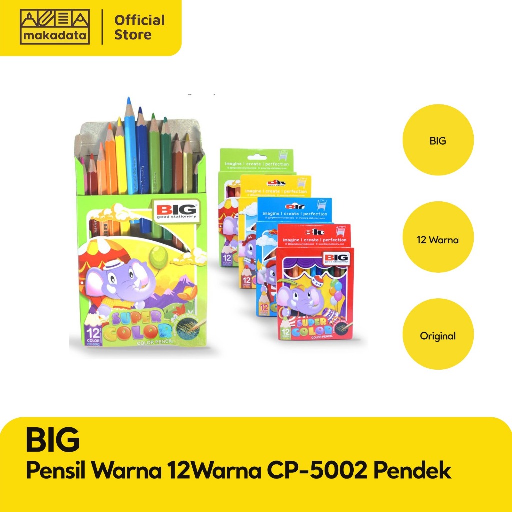 

PENSIL WARNA/ COLOUR PENCIL BIG 12 WARNA MURAH