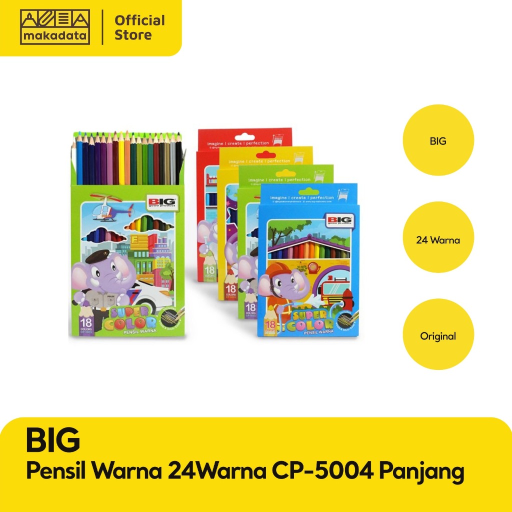 

PENSIL WARNA/ COLOUR PENCIL BIG 24 WARNA MURAH
