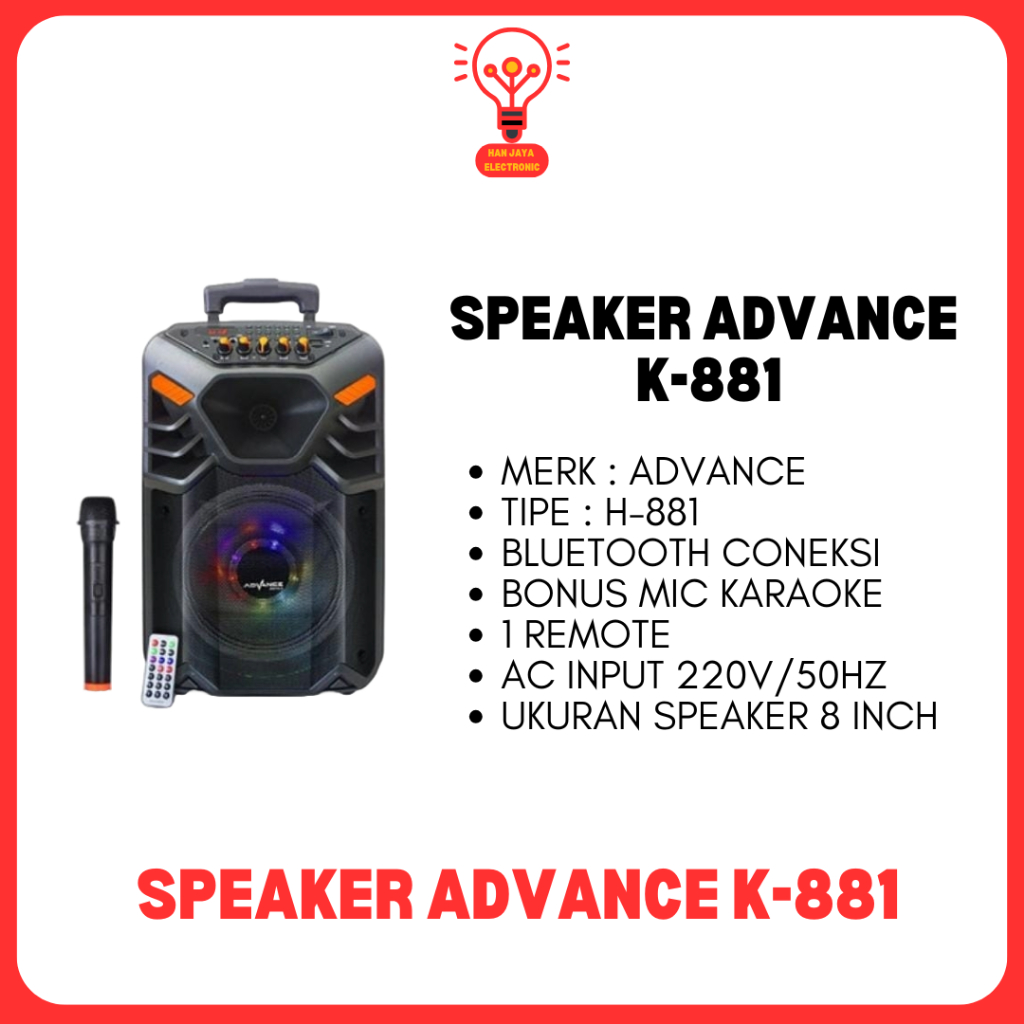 SPEAKER ADVANCE K SERIES K-881/K-1201/K-1212/K-1501/K-1512/KS-2613
