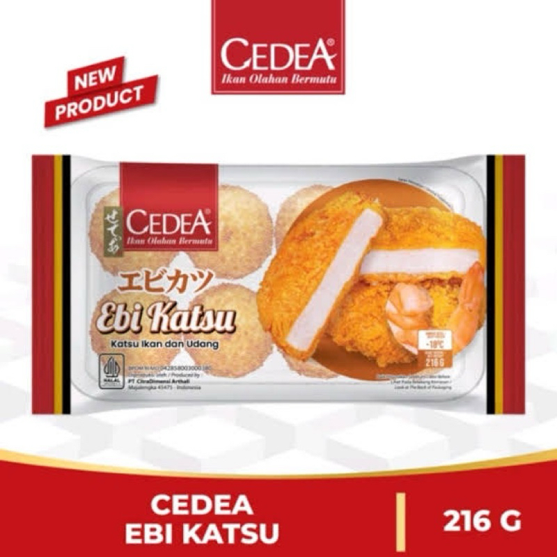 

CEDEA Ebi Katsu (Ikan Udang) Isi 8 Pcs @216 Gram