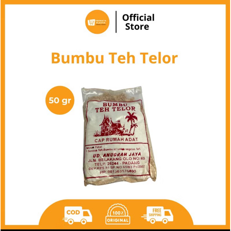 

Bumbu Teh Telur Cap Rumah Adat Teh Telor Khas Minang Bubuk