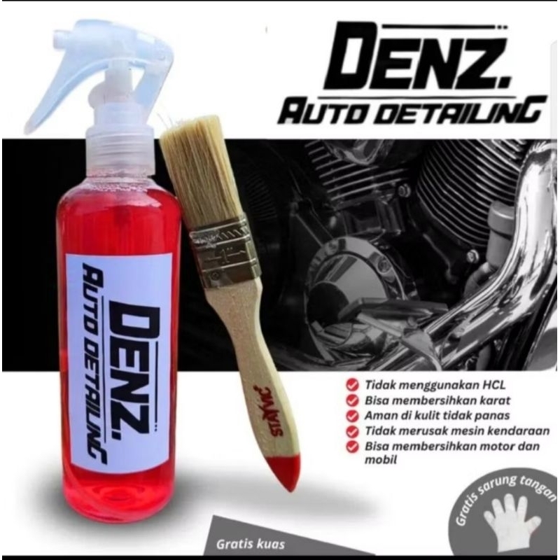 Denz auto detailing pembersih mesin berkarat paling ampuh/Pembersih mesin motor 250ml