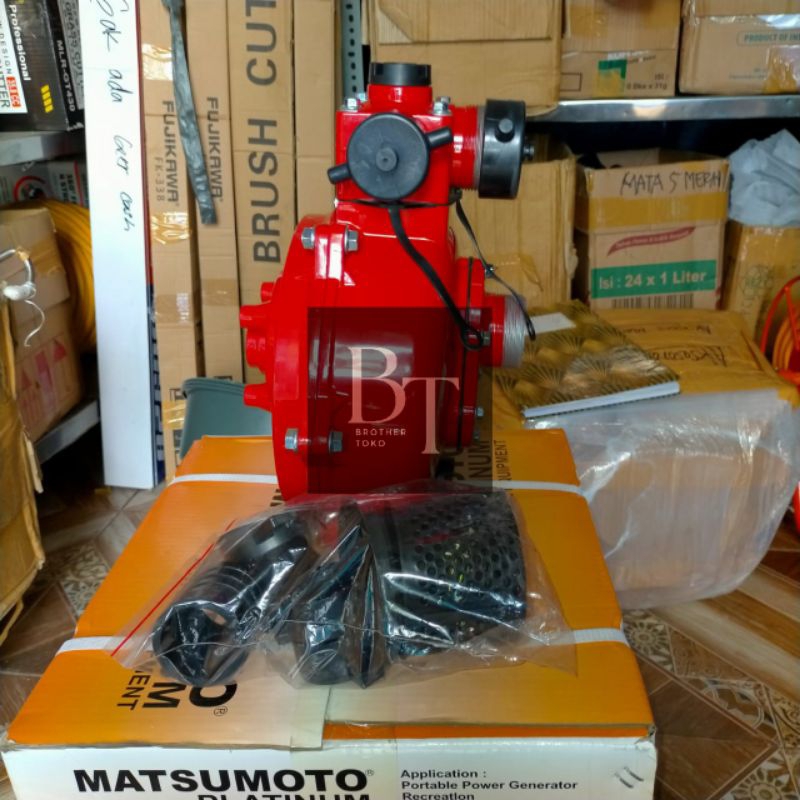 Keong Mesin Pompa Pemadam Double Impeller 3 Output