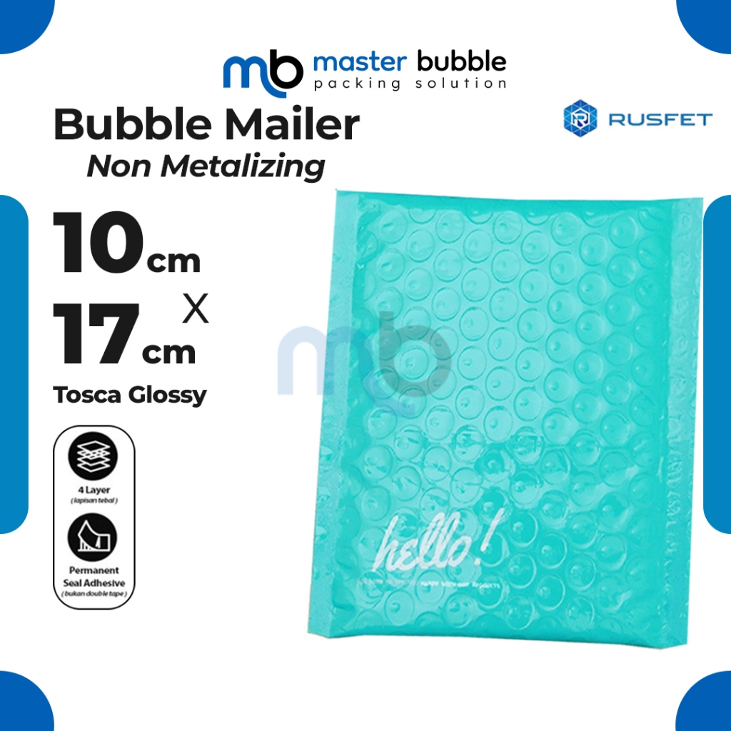 

Amplop Envelope Bubble Mailer Tosca Glossy 10 x 17 cm / Security Bag Mailer Rusfet Harga Ecer Satuan