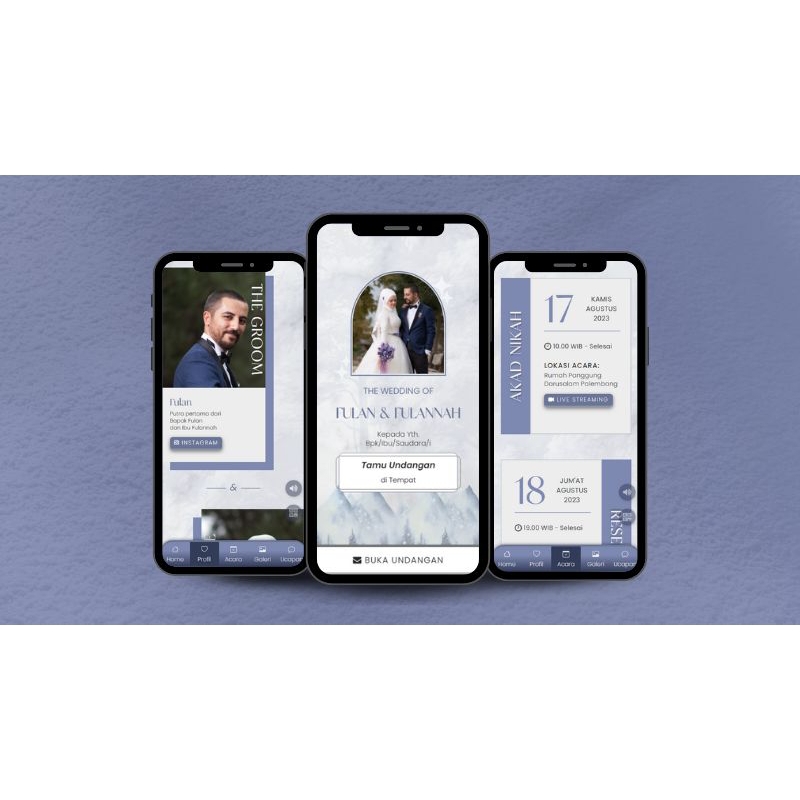 Undangan Pernikahan website / undangan Pernikahan Digital premium / undangan website premium