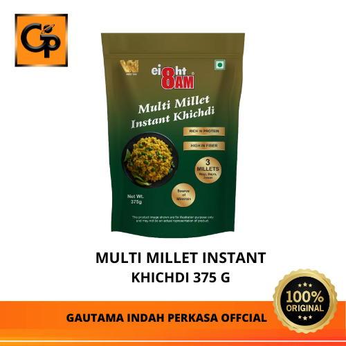 

Sereal Khichdi Instan 8AM Multi Millet Instant Khichdi 375 g