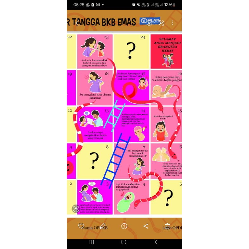 Ular Tangga Parenting BKB Emas
