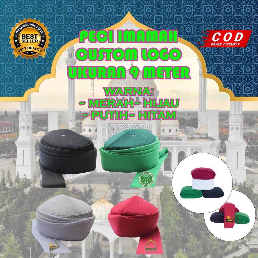 CUSTOM LOGO PECI IMAMAH INSTAN PERMANEN / REQUEST LOGO PECI IMAMAH INSTAN PERMANEN 9 METER