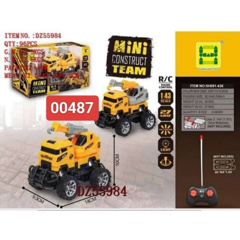 Mobil R/C control remot Truk derek Mini