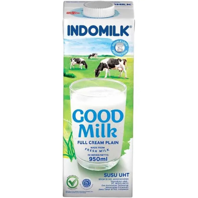 

UHT indomilk plain 950ml