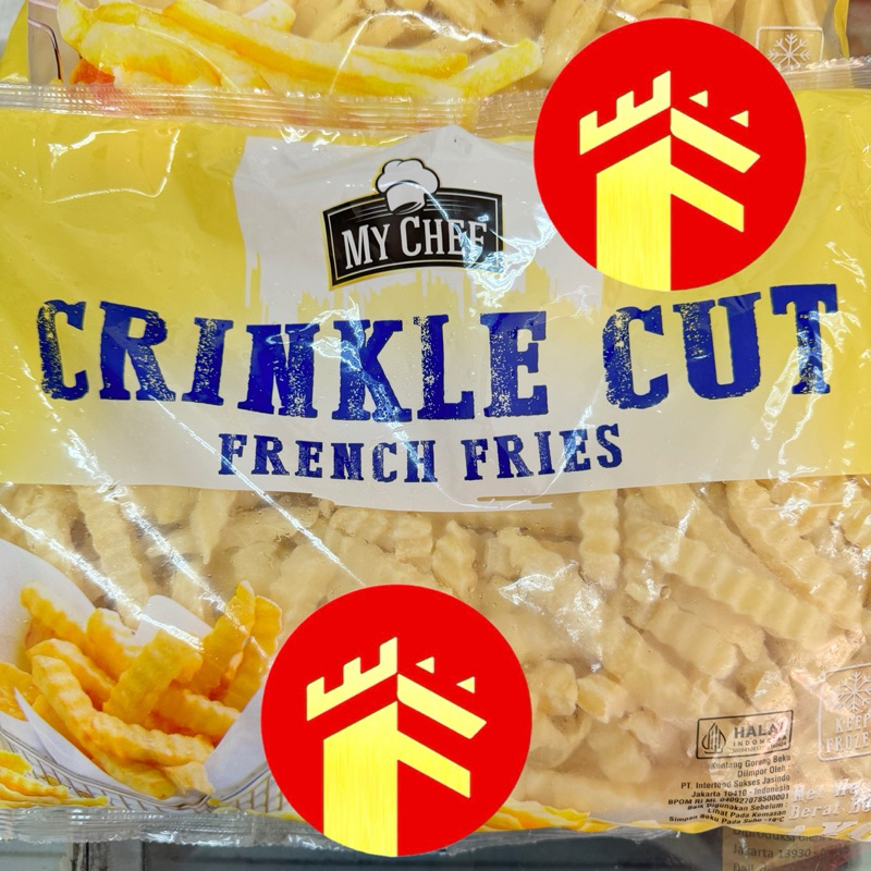

MY CHEF CRINKLE CUT 1 KG FRENCH FRIES KENTANG GORENG BEKU MY CHEF CRINKLE CUT 1 KG