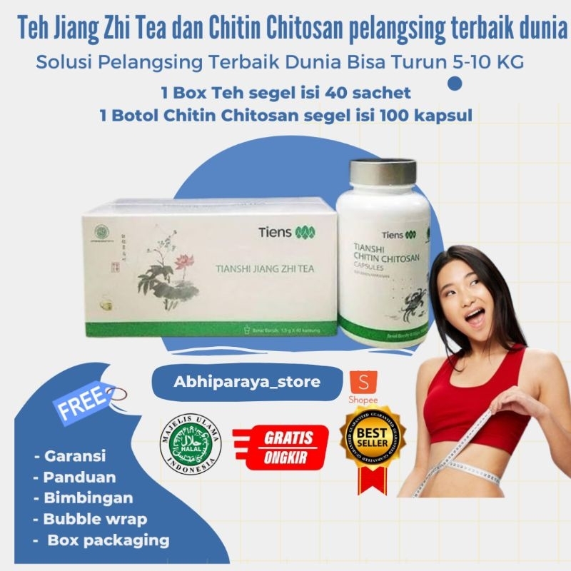 

OBAT DIET TEH TIENS + CHITIN CHITOSAN | TIANSHI JIANG ZHI TEA PENGHANCUR LEMAK DAN PELANGSING