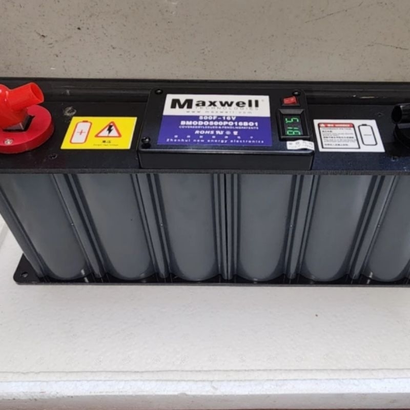 Capasitor Bank Maxwell 500 Farad 16 Volt Model Panjang